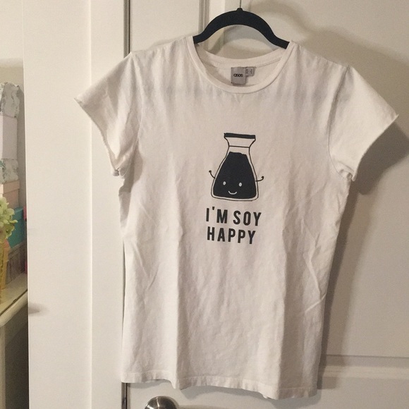 ASOS Cute “I’m Soy Happy” T-Shirt - Picture 1 of 4